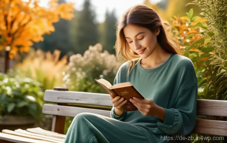 소셜미디어 사용으로 인한 불안증상 완화하기 - Prompt 1: Digital Serenity in Nature**