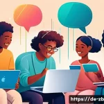 소셜미디어에서의 차별적 대우 경험하기 - **Prompt:** A vibrant, diverse group of people of various ages and backgrounds, gently interacting w...